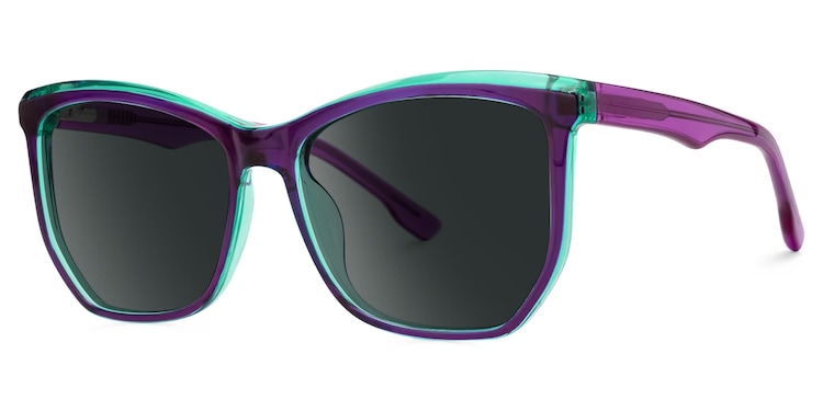 Libby Geometric Purple Glasses