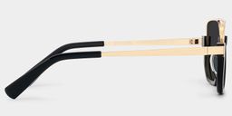 Oromiya Black Gold Aviator Sunglasses3