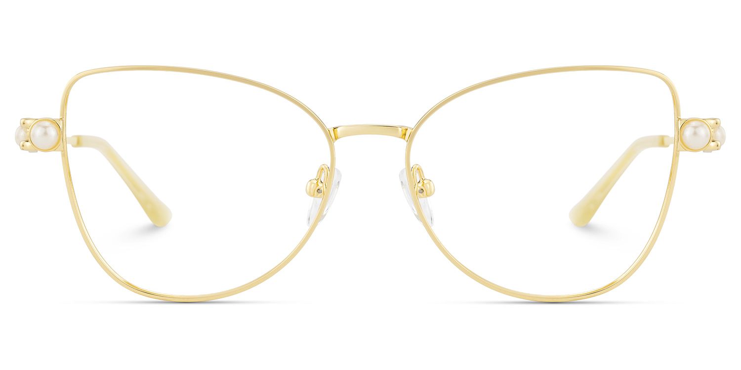 Gaga Eyeglasses in Cat Eye Gold Frame | Zeelool2