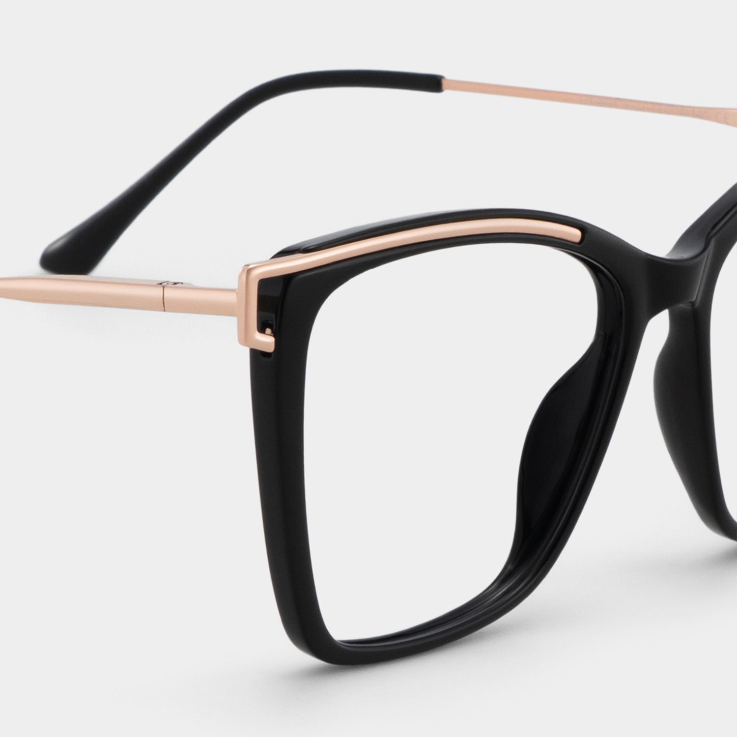 Krystle Square Black Eyeglasses and Glasses Frames6