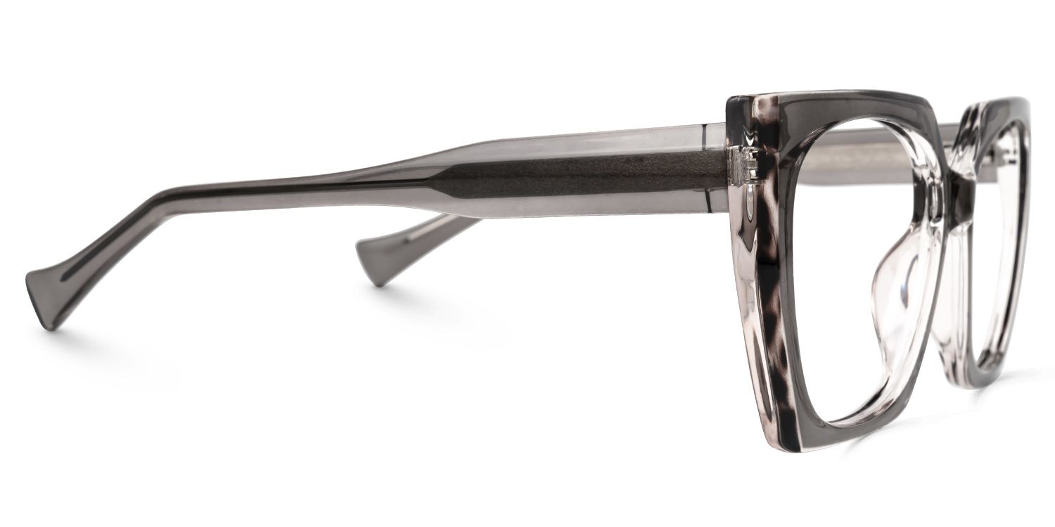 Geometric Sallyann Gray Glasses on sale -Zeelool Glasses2