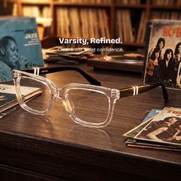 Fern Clear Rectangle Glasses0