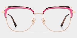 Samson Square Pink Tortoise Glasses1