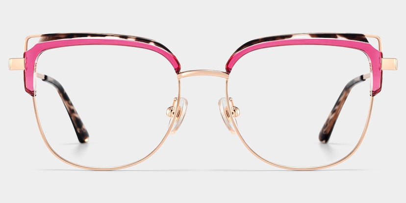 Samson Square Pink Tortoise Glasses