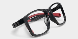 Clay Rectangle Black Red Glasses2