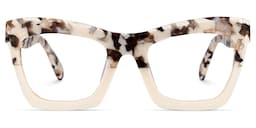 Benitez Square Two-Tone Glasses0