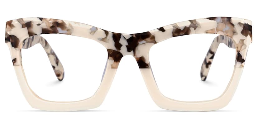 Benitez Square Two-Tone Glasses