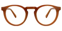 Lacie Round Brown Glasses0