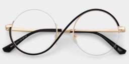 Flozif Round Black Glasses3