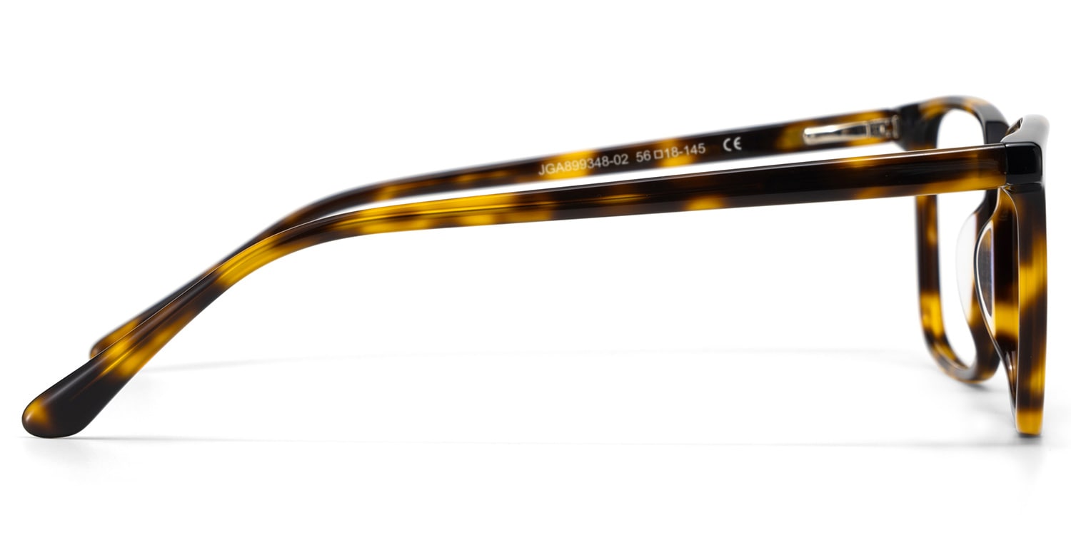 Rectangle Tortoise Eyeglasses- Aidan Acetate Frame Glasses