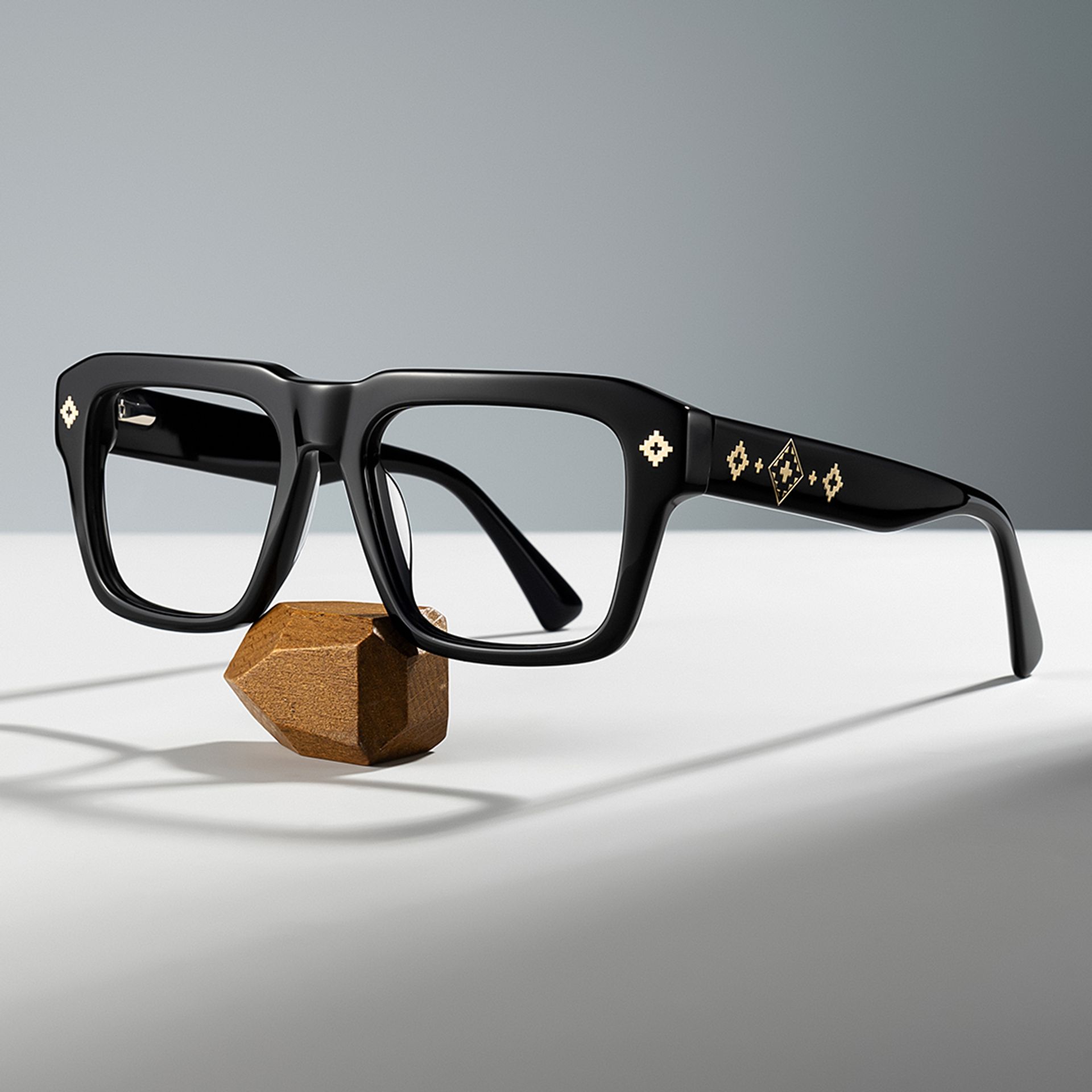 Ramdass Black Rectangle Prescription Glasses | Zeelool0