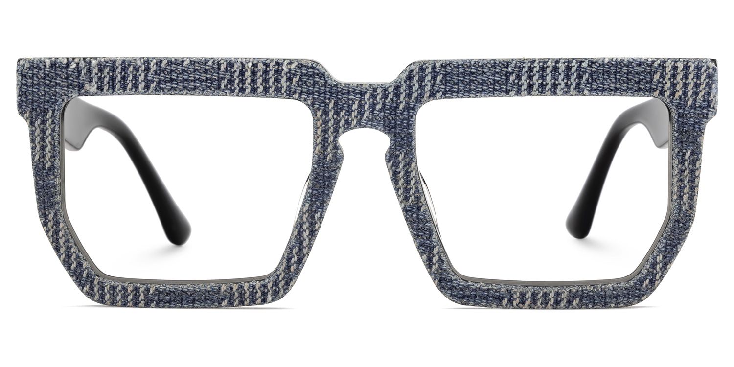 Daniela Denim Taupe Gray Rectangle Eyewear for Sale0
