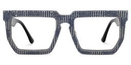 Daniela Gray Rectangle Glasses0