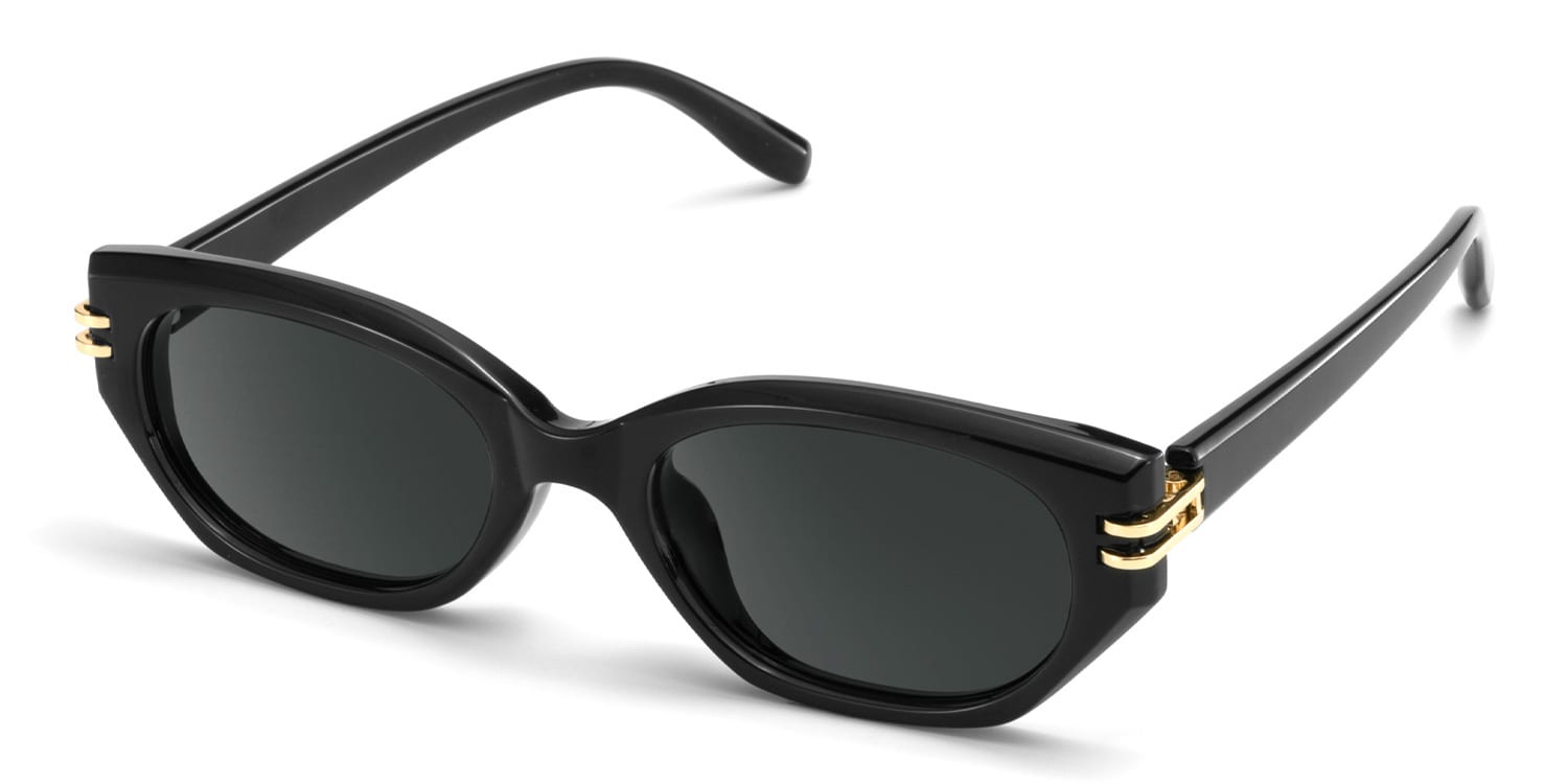 Lagoona Cat Eye Black Sunglasses2