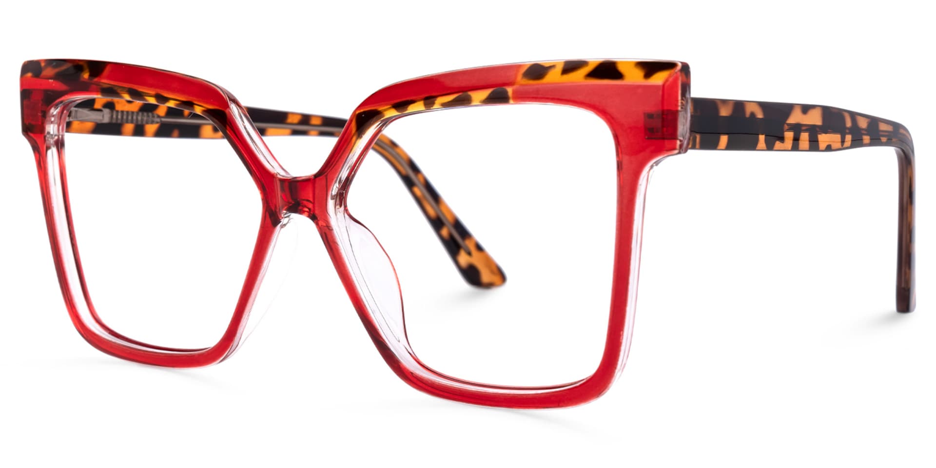 Square Eboney Red Glasses deals -Zeelool Glasses1