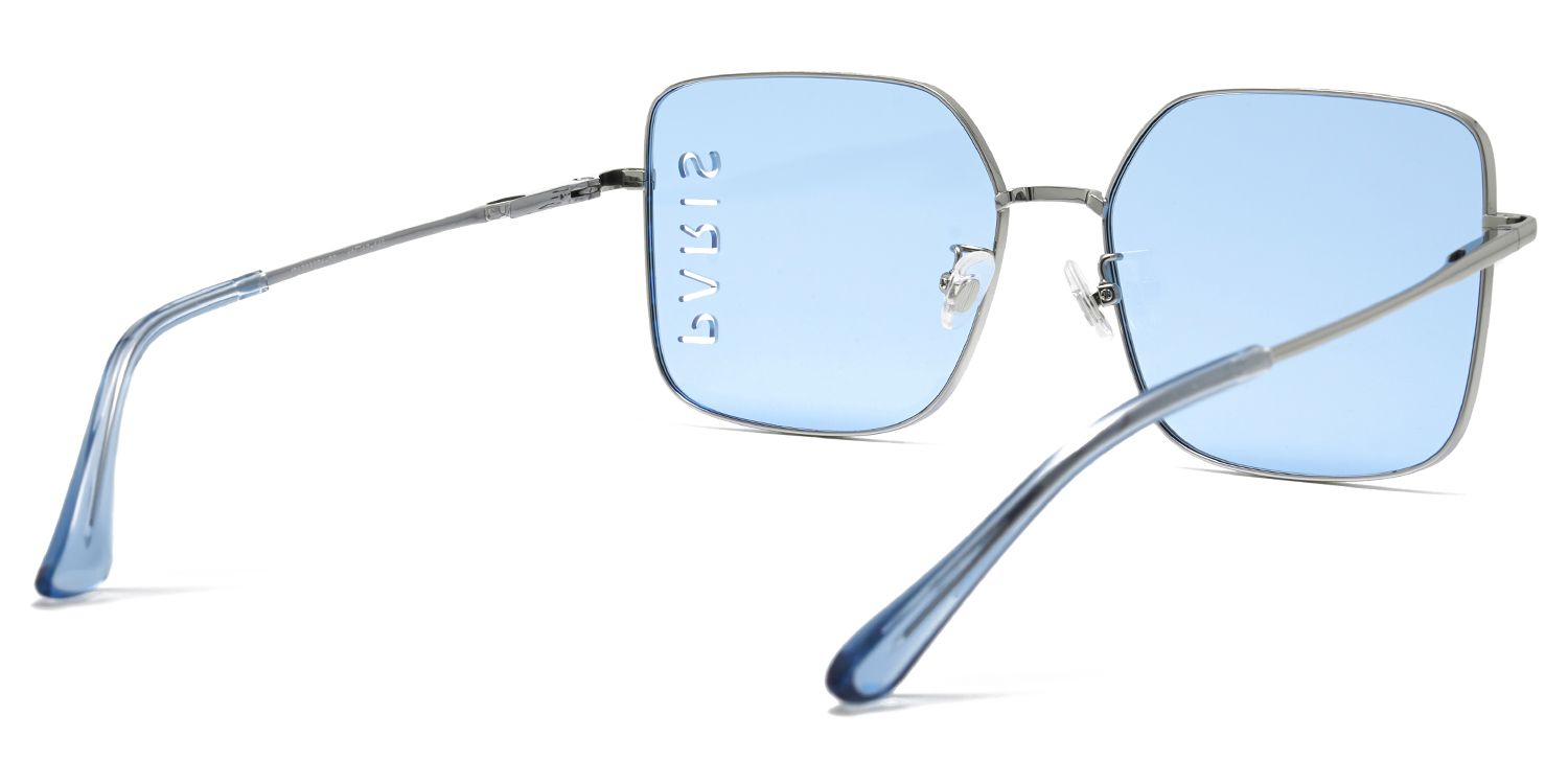 Millet Rectangle Blue Sunglasses for Women & Men | ZEELOOL3