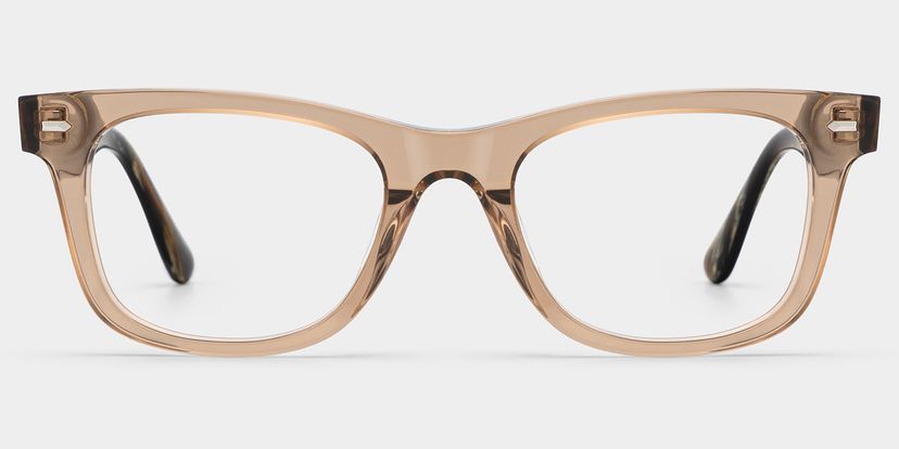 Robert Rectangle Brown Glasses