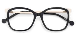 Nico Square Black White Glasses2