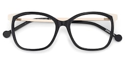 Nico Square Black White Glasses2