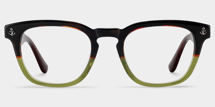Pierce Two-tone Round Glasses