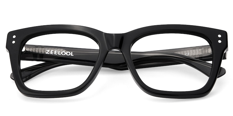 Gaydeh Rectangle Black Glasses
