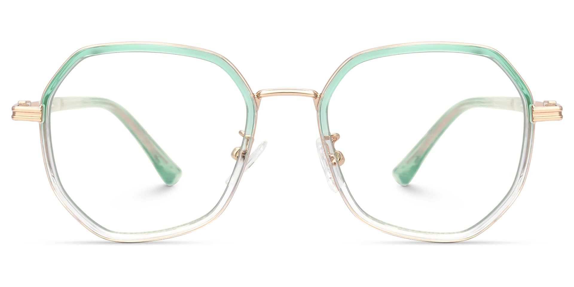 Frazier Green Geometric Glasses | Zeelool0