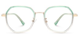 Frazier Geometric Green Glasses0