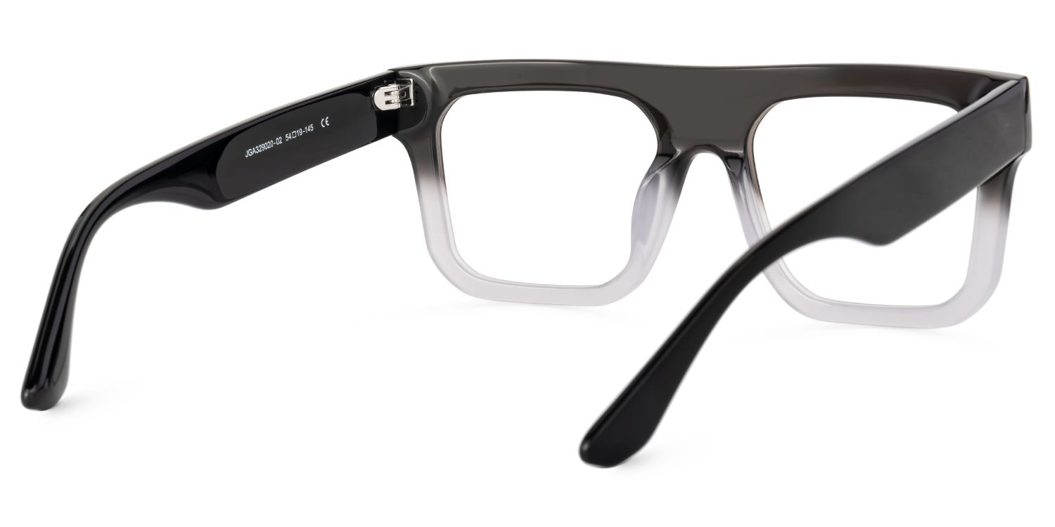 Square Reaux Black Gradient Eyeglasses for Men3