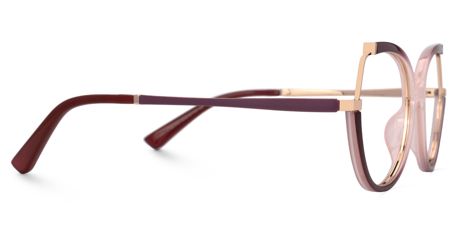 Zakaria Eyeglasses in Geometric Two-Tone Frame | Zeelool2
