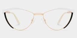 Sydney Cat Eye White Glasses0