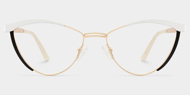 Sydney Cat Eye White Glasses