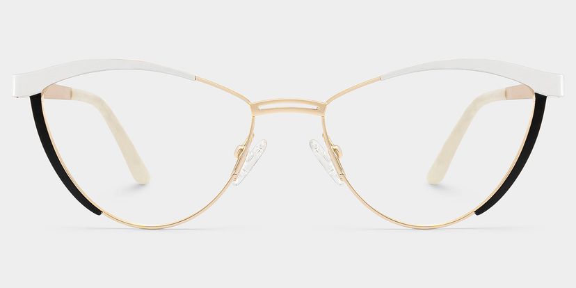 Sydney Cat Eye White Glasses