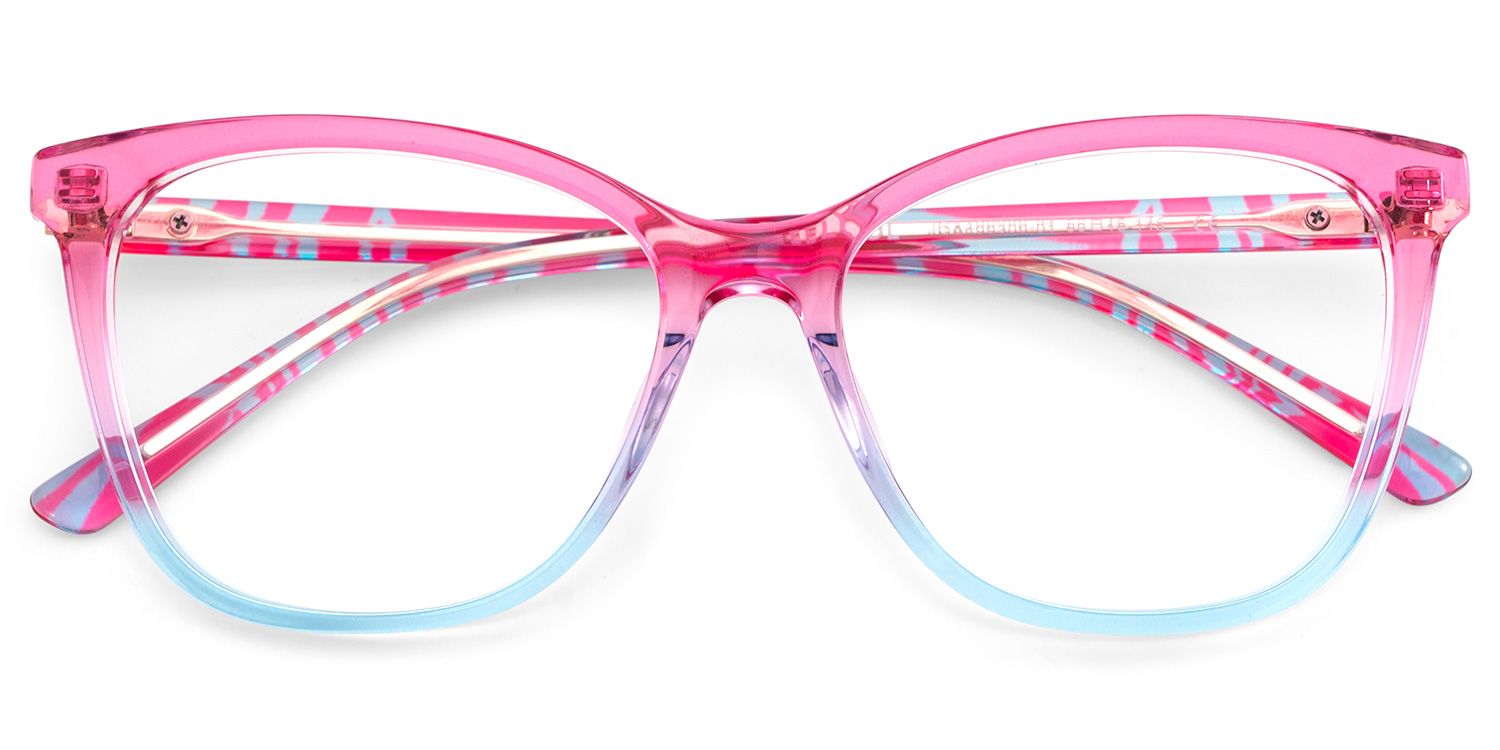 Gage Butterfly Pink Color Frame Glasses for Women | Zeelool2