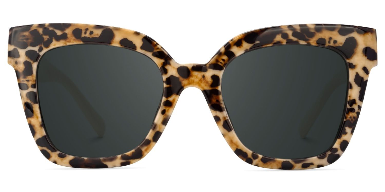 Malcolm Large Havana Sunglasses Frames With White Arms | Zeelool0