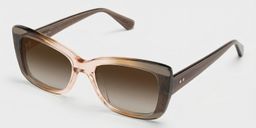 Leona Rectangle Brown Glasses2