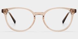 Allison Clear Brown Round Glasses2