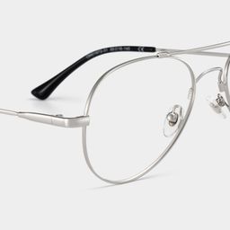 Chaima Aviator Silver Glasses4