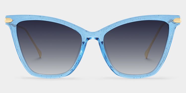 Hilary Butterfly Blue Glasses