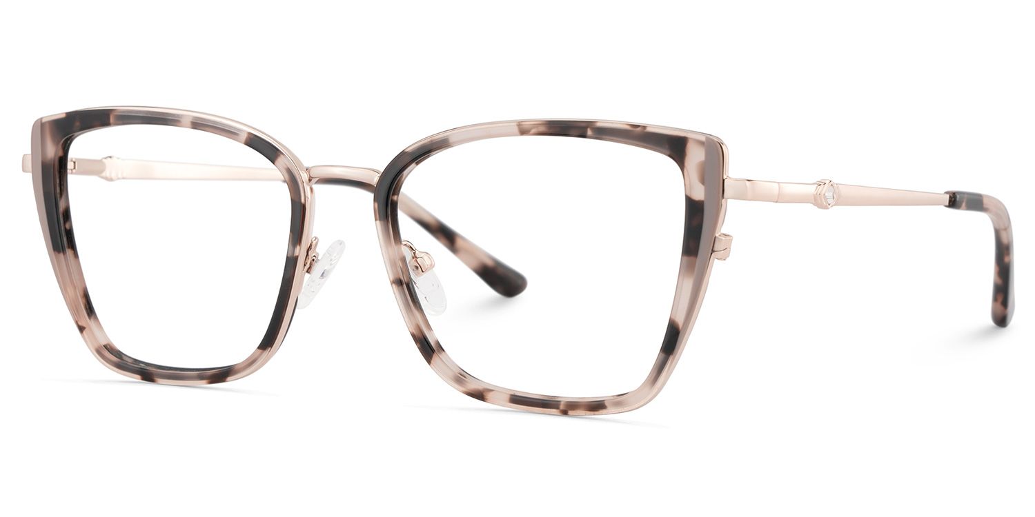 Juniper Eyeglasses in Square Tortoise Frame | Zeelool3