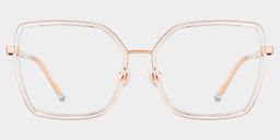 Jill Clear Square Glasses0