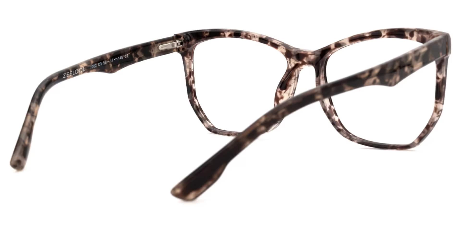 Libby Geometric Tortoise Glasses | Zeelool Glasses3