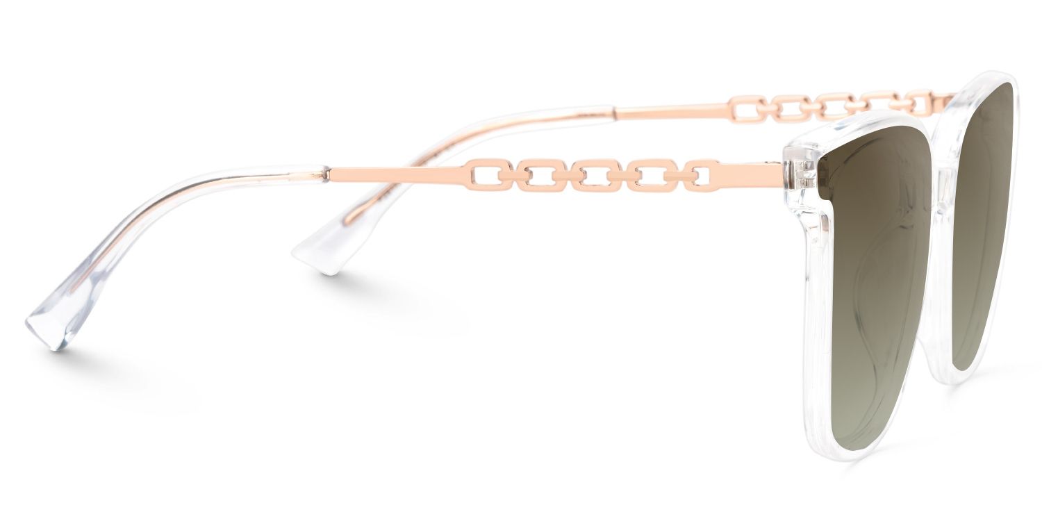 Tammie - Square Clear Frame Sunglasses2