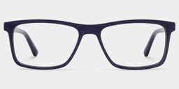 Daniel Dark Blue Rectangle Glasses0