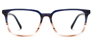 Barnhill Square Blue-Brown Glasses0
