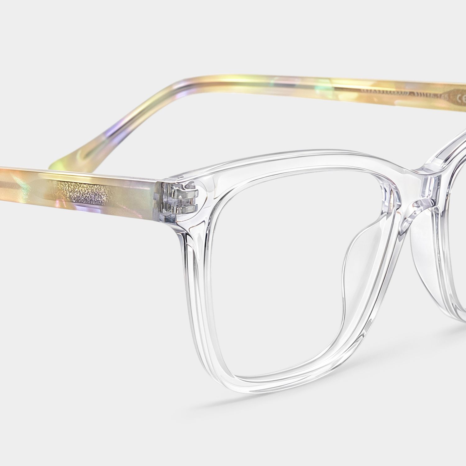 Faith Healing Glasses - Clear Rectangle Acetate Frames | ZEELOOL5