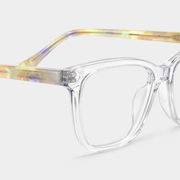 Faith Clear Rectangle Glasses5