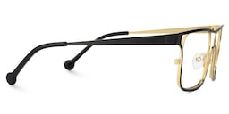 Nova Rectangle Black Glasses2