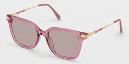 Jacqui Pink Rectangle Sunglasses2