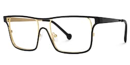 Nova Rectangle Black Glasses1