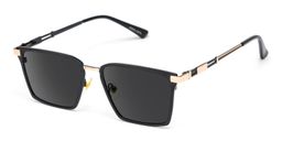 Finn Rectangle Black Glasses2